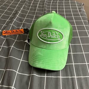 Von Dutch Green Trucker Hat Unisex